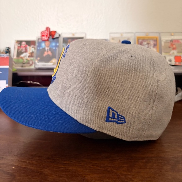 New Era Gray and Blue Golden State Warriors Hat - Picture 3 of 7